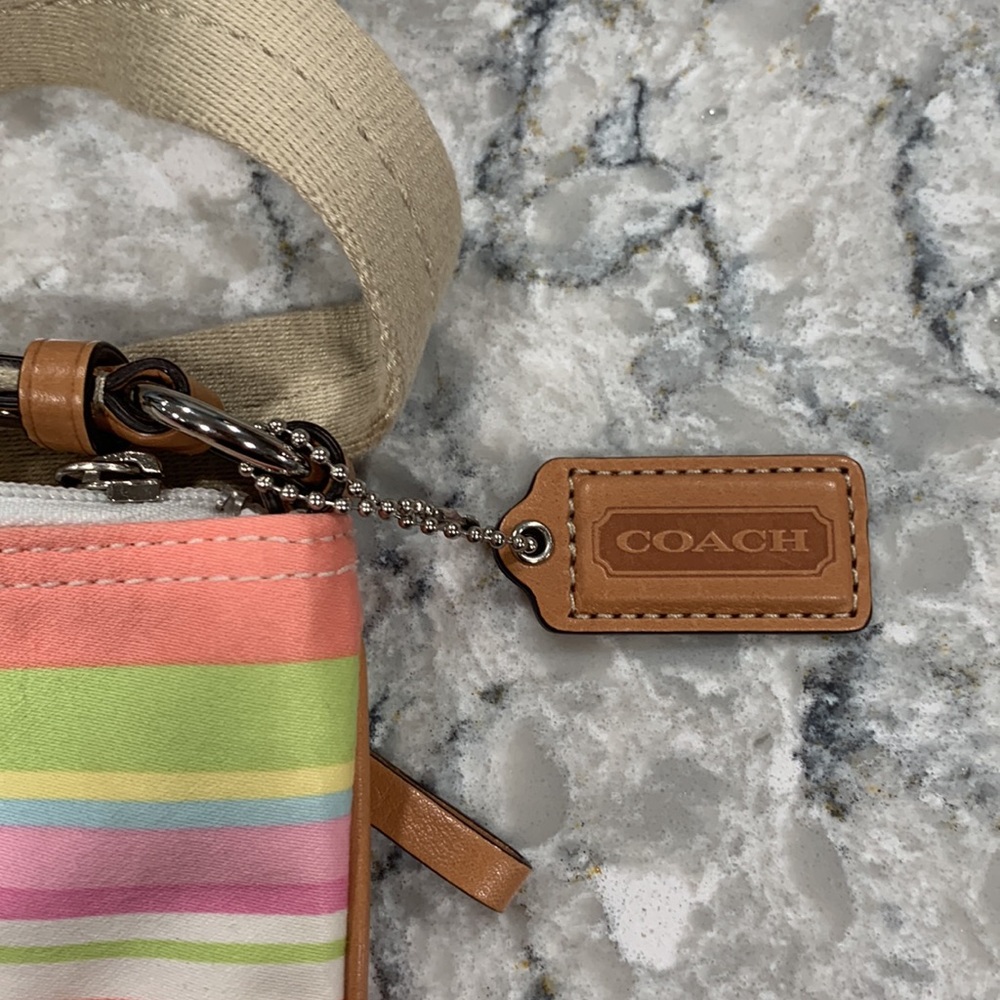 Coach Multicolor Pastel Striped Crossbody Bag - Picture 5 of 5